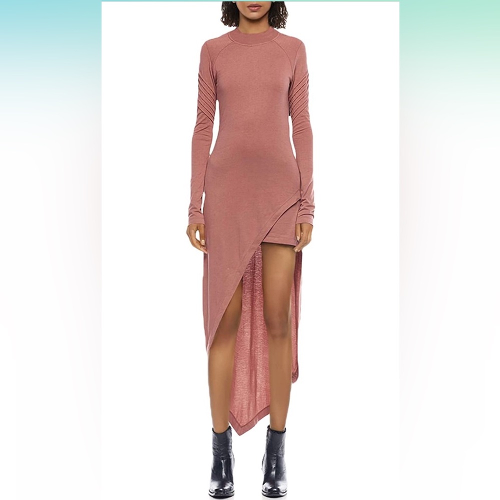 NWT Jonny Cota Asymmetrical Moto Mini Dress